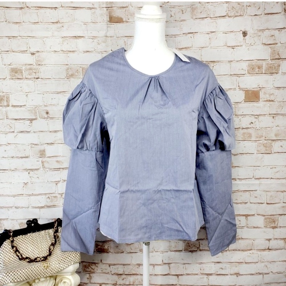 Drew Puff Sleeve Blouse - Picture 1 of 10